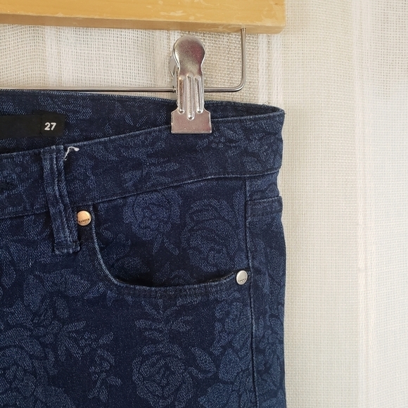 Harper Midrise Floral Skinny Jeans - Picture 4 of 10